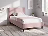 Bettrahmenbezug Samtstoff FITOU 90 x 200 cm Rosa