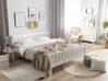 Bed Pine Wood GIVERNY 180 x 200 cm (EU Super King) White