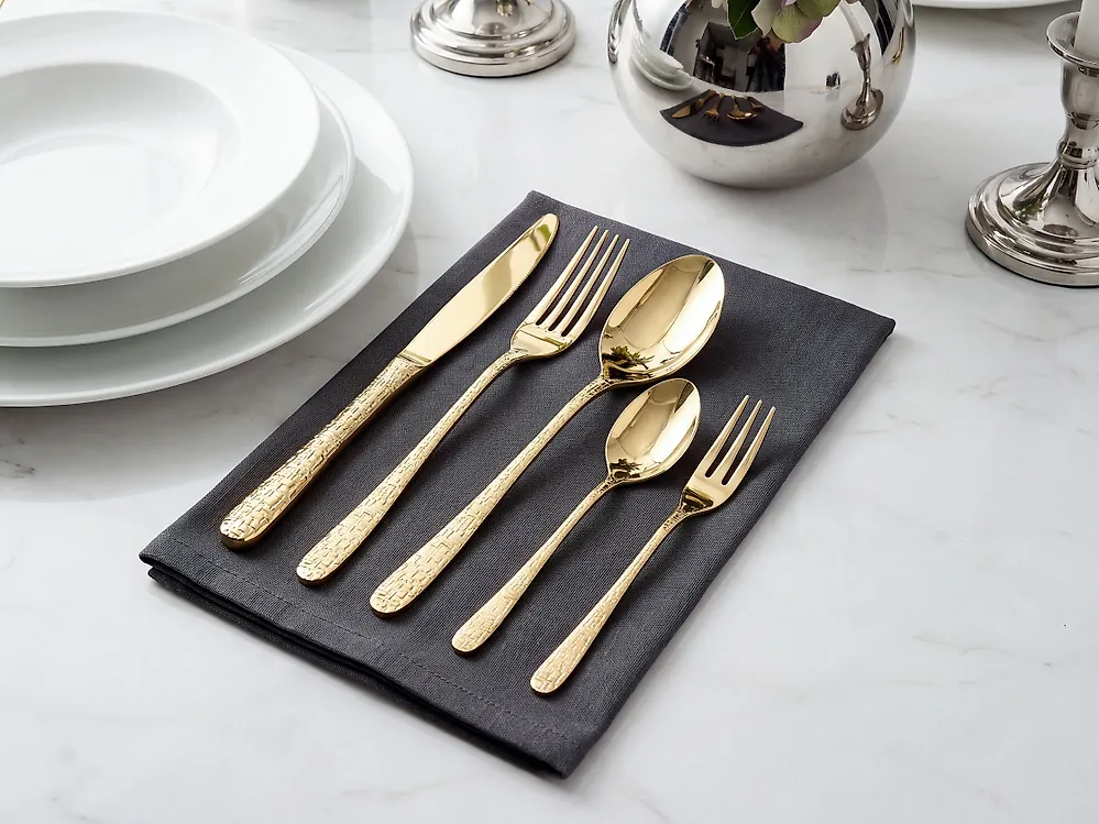 Besteckset 30-teilig CORZETTI Gold