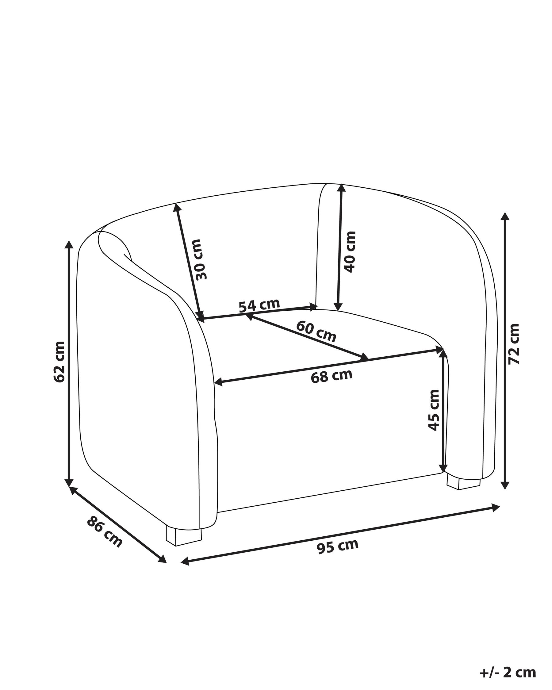 Sessel VELTADA Samtstoff Cremeweiß_1028238