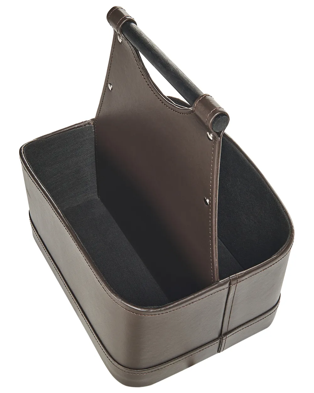 Basket URUK Faux Leather Dark Brown_954287