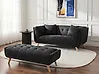Sofa 2-Sitzer HABO Stoff Schwarz