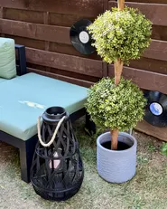 Blumenkübel SAMOS 26 cm Grau_1017750