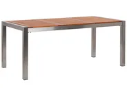 Garden Dining Table GROSSETO 180 cm 90 cm Eucalyptus Wood Brown_768396