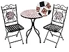 Bistro Set klappbar CARPINO Metall Schwarz