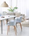 Set of 2 Dining Chairs SUMKLEY Light Grey