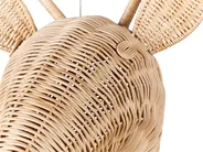 Wandobjekt Giraffe BANANEC Rattan 83 cm Naturfarben_894147
