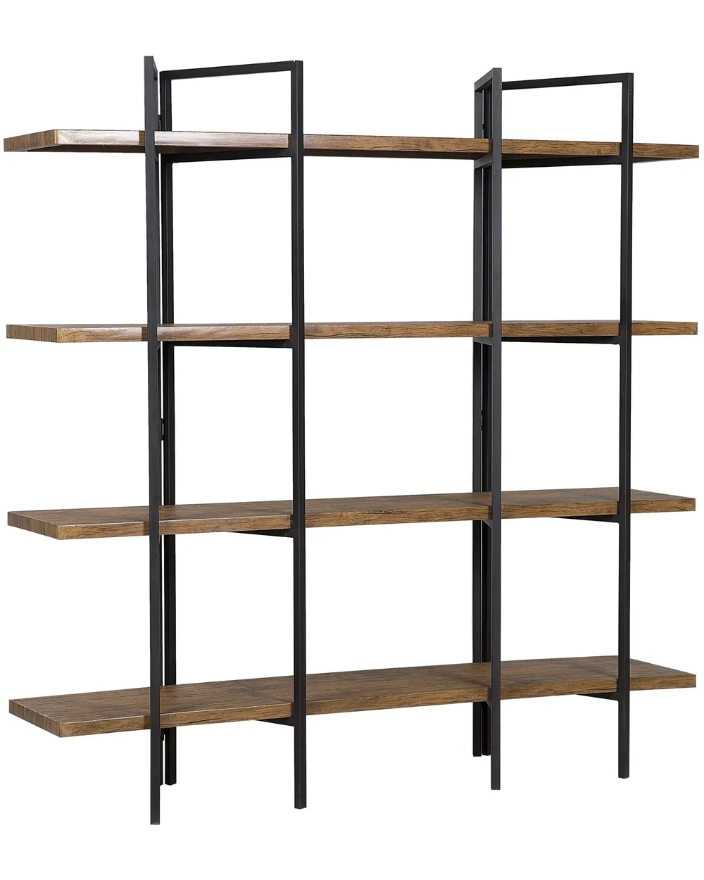 Regal mit 4 Ebenen COMPTON 165 cm Dunkelbraun
