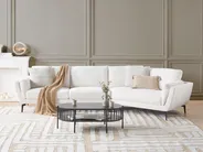 Sofa 3 Seater KANSSELI Boucle White_1117061