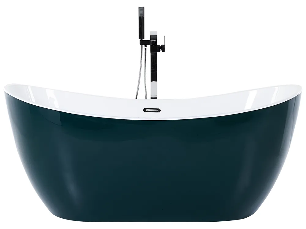 Freistehende Badewanne ANTIGUA 170 x 77 cm Blaugrün_827980