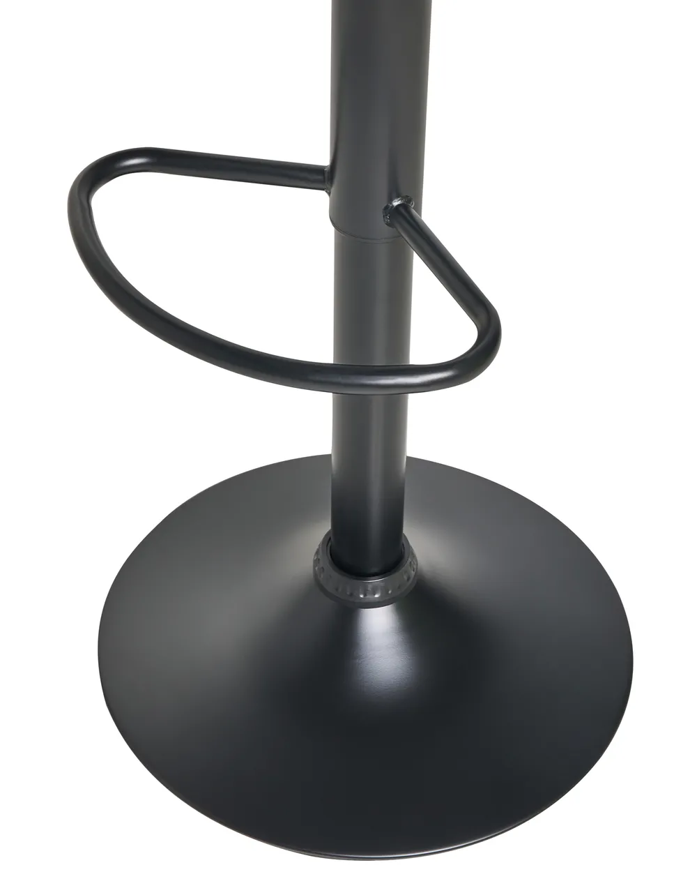 Set of 2 Bar Stools LEBRIJA Swivel Faux Leather Black_1011409