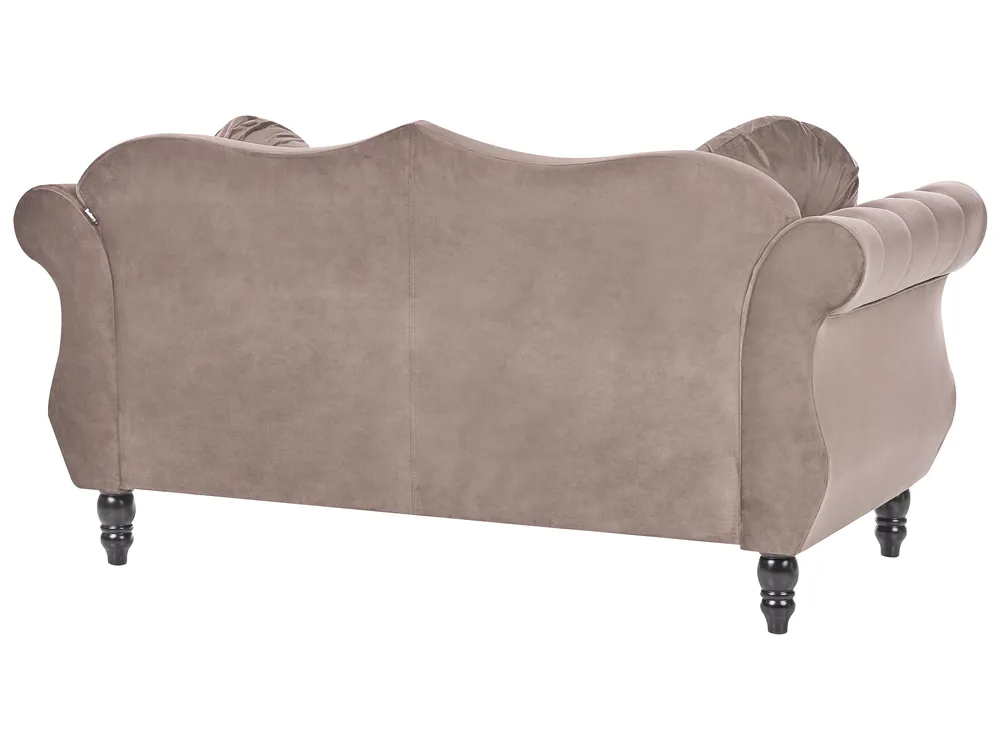 Sofa 2 Seater SKIEN Velvet Taupe_1034398
