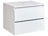 Wandmontierter Waschbeckenunterschrank SERRA 60 cm Weiß