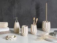5-Piece Bathroom Accessories Set SAMIRIA Beige_1071887