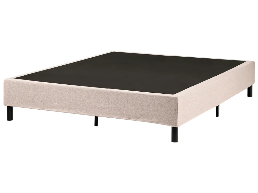 Boxspringbett ohne Kopfteil Stoff COUNTESS 160 x 200 cm Beige_978630