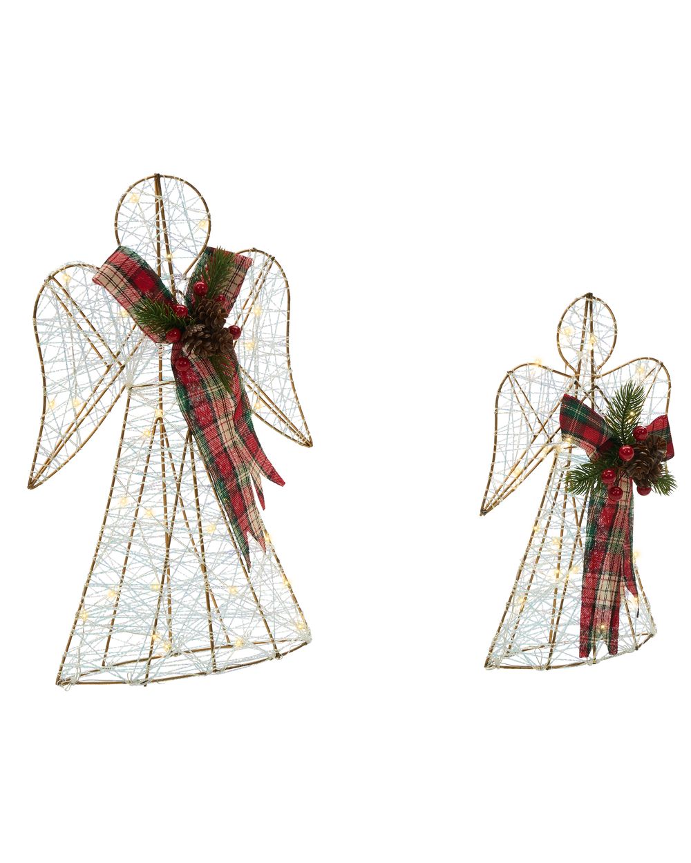 Kerstdecoratie ANNSJON 30/40 cm Engel Meerkleurig
