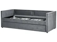 Ausziehbett Cord MIMIZAN 90 x 200 cm Dunkelgrau_980628