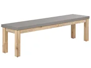 Gartenmöbel Set mit Bänken 6-Sitzer OSTUNI Beton Grau_804977