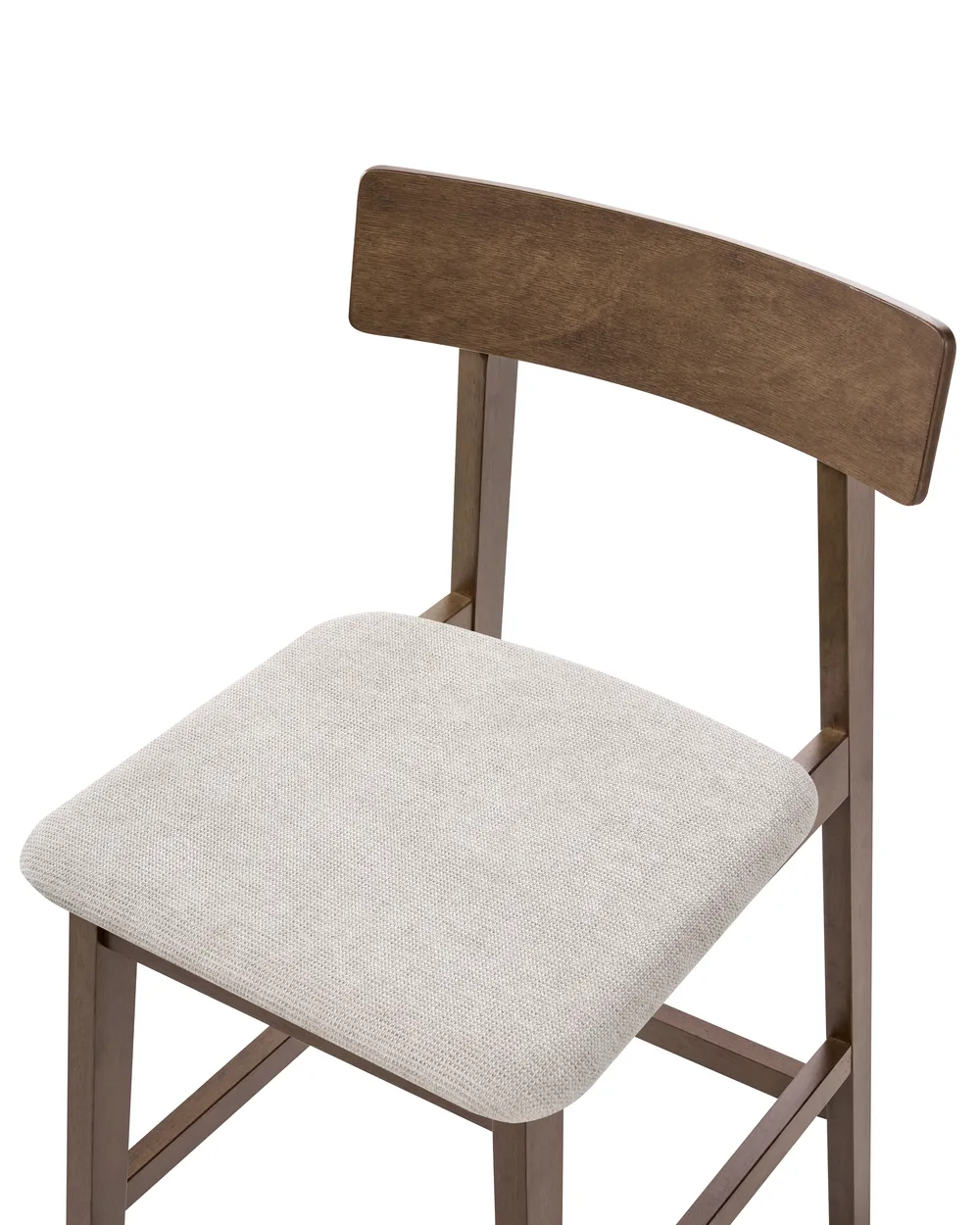 Set mit 2 Barstühlen ISANTI Holz Dunkelbraun / Taupe_1031589