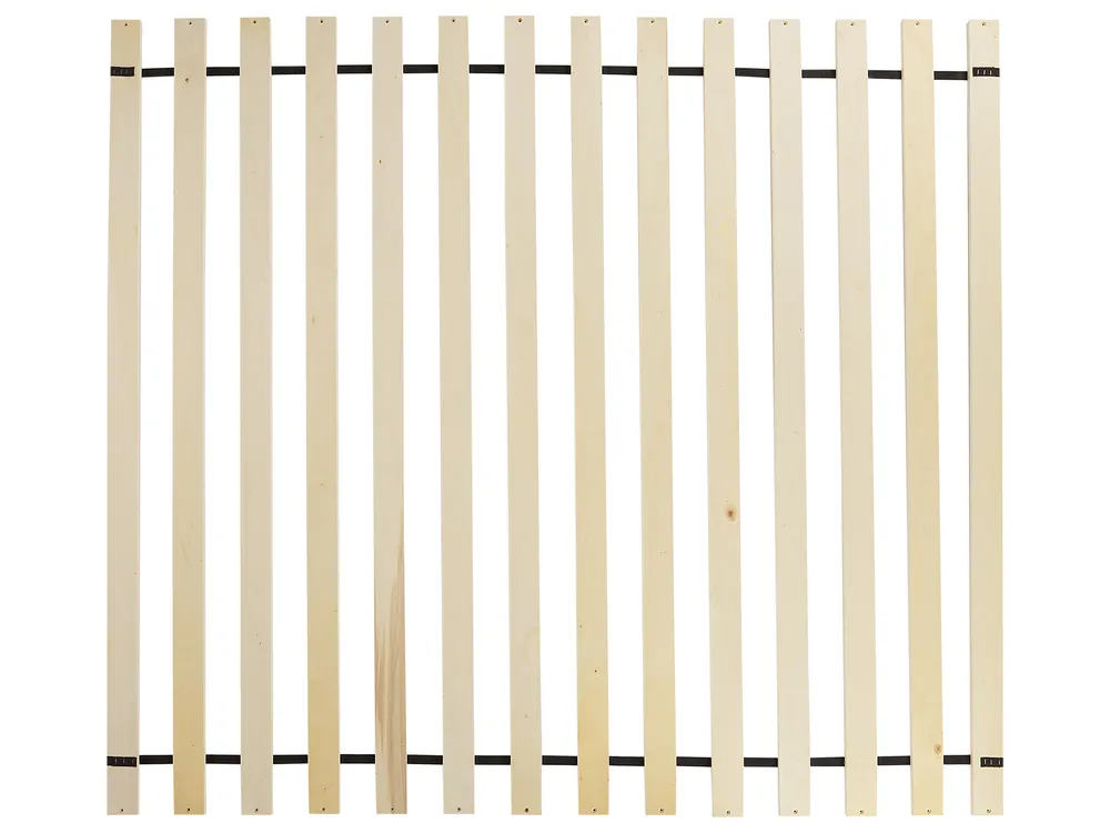 Bett mit Lattenrost Rattan BOUSSICOURT 160 x 200 cm Hellbraun_1011639