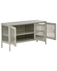 Sideboard mit 3 Türen GLEORA Metall Hellbeige_1046237