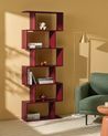 Bücherregal mit 6 Ebenen VALDOSA 190 cm Burgunderrot
