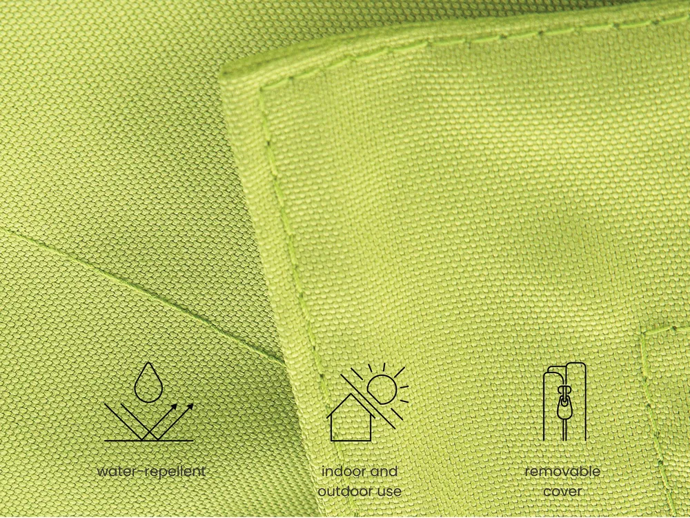 Bean Bag 300 L FUZZY 140 cm 180 cm Lime Green_1005158