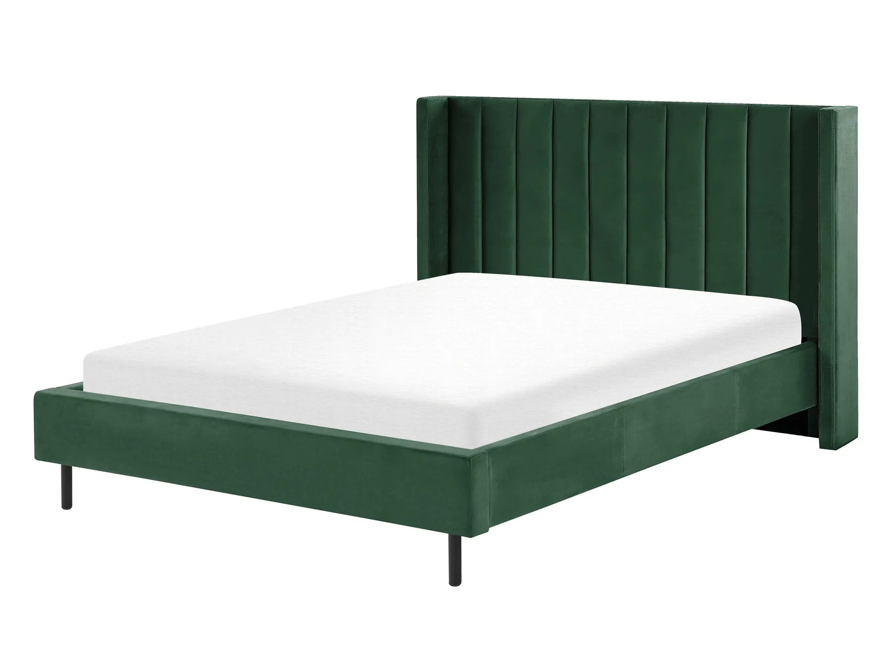 Bed Velvet VILLETTE 140 x 200 cm (EU Double) Dark Green_832662