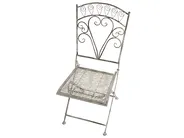 Bistro Set klappbar NURRA Metall Grau_1002676