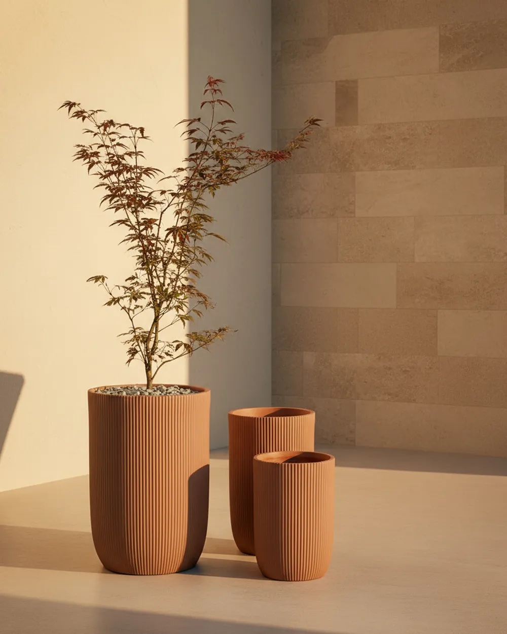 Blumenkübel EANTIO 37 cm Braun_1018094