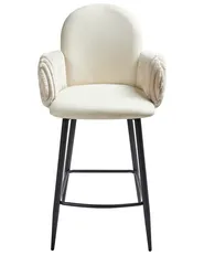 Set mit 2 Barstühlen AMITY Stoff Hellbeige_963659