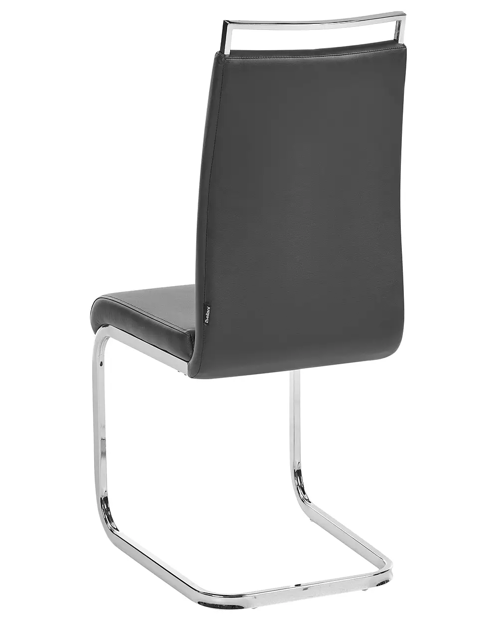 Set of 2 Dining Chairs GREEDIN Faux Leather Black_1156935