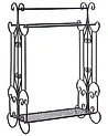 Towel Stand GLADIS Metal Black