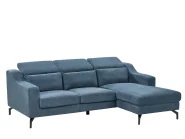Ecksofa 4-Sitzer GLOSLI Stoff Marineblau linksseitig_720095