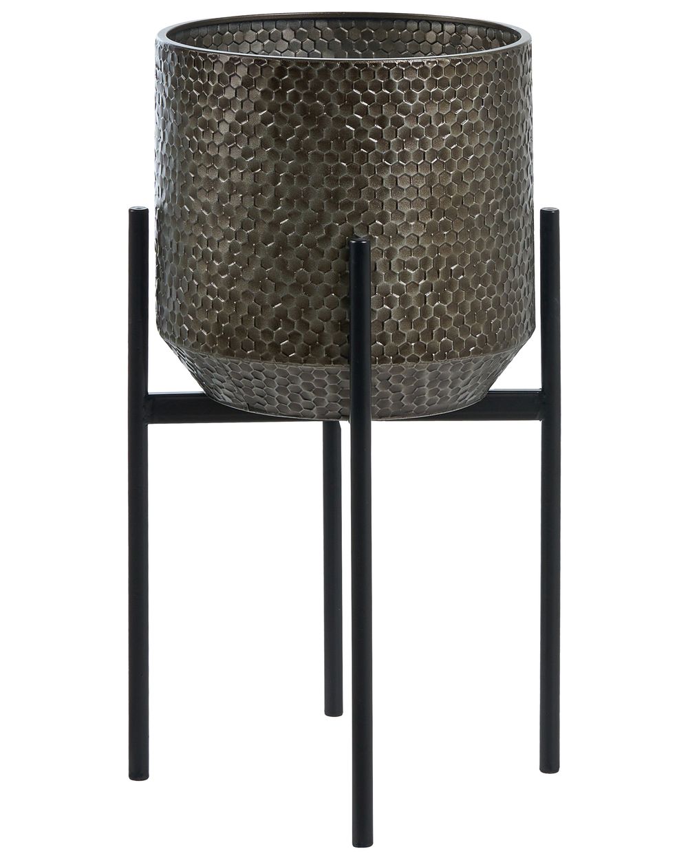 Elevated Plant Pot ALDOVANDRA 34 cm Metal Black