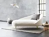 Rechtsseitige Chaiselongue VALREAS Bouclé Cremeweiß