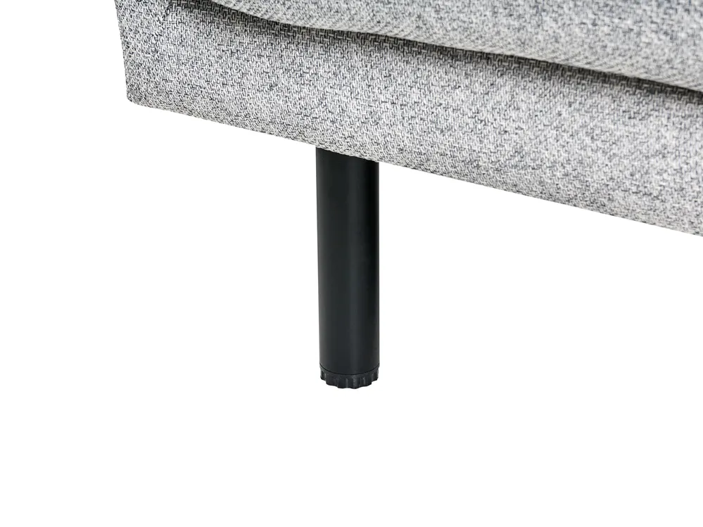 Sofa 3 Seater VORGOD Fabric Light Grey_996628
