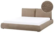 Wasserbett Bouclé VINAY 180 x 200 cm Braun_970370