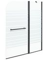 Badewannenaufsatz TUAPI 140 x 100 cm Schwarz
