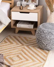 Teppich PIRLI Beige 80 x 150 cm Jute_757918
