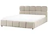 Ottoman Bed NOYON Fabric Taupe 180 x 200 cm (EU Super King)