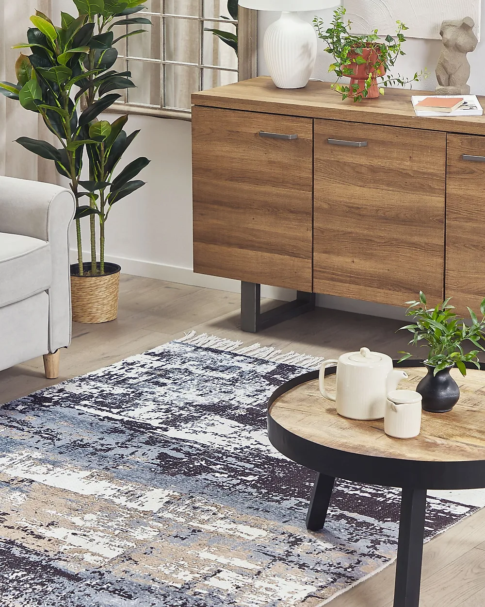 Rug KONAKLI Beige 140 x 200 cm_1179761