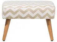 Hocker TAKOMA Baumwolle Beige_685045