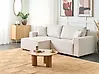 Sofa Bed KARILA with Storage Fabric Light Beige Right Hand