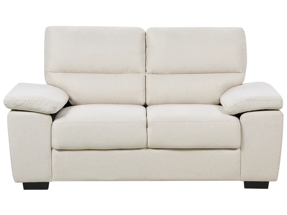 Living Room Set 5 Seater VOGAR Fabric Light Beige_901161