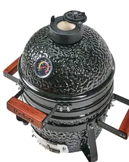 Mini-Holzkohlegrill KAMADO Keramik Schwarz_1007544