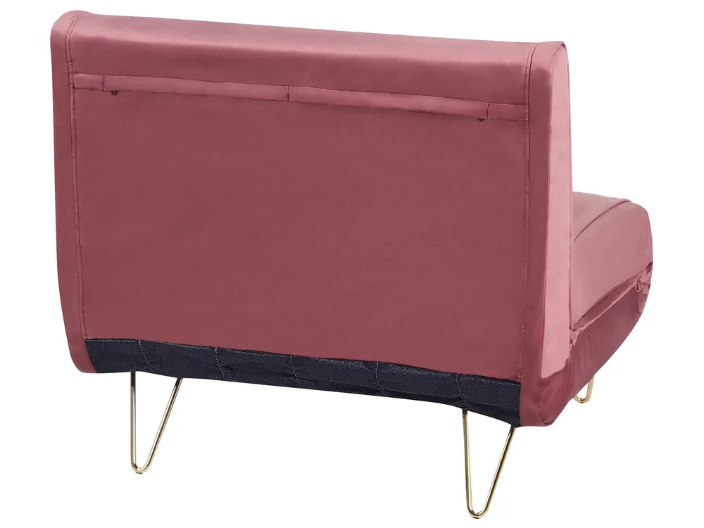 Sofa Set 3-Sitzer VESTFOLD Samtstoff Rosa_937922