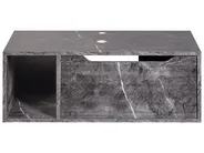 Wall Mounted Vanity Unit CASCAVEL 80 cm Black Marble_984069