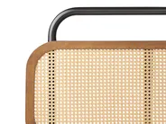 Bett mit Lattenrost Rattan BOUSSICOURT 140 x 200 cm Dunkelbraun_907971