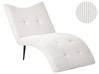 Chaiselongue QUILLY Cord Cremeweiß